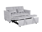 ZUN 54inch adjustable backrest sofa or sofa bed,
futon sofa with double armrest and pouch,
Variable bed W1410P251903