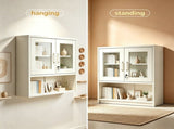 Steel Wall-Mounted Cabinet 31.50 31.50 11.81 inches White Steel Display Cabinet 14961045