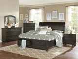 Traditional Design Bedroom Furniture 1pc Dresser of 7x Drawers Grayish Brown Finish Wooden Furniture B01166129