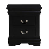 ZUN Black 2-drawer Nightstand B062P189238