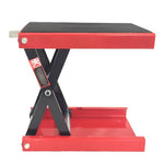 ZUN 1100lbs Steel Adjustable Scissor Lift for Motorcycles Red 57475612