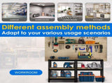 Metal Storage Shelves 32" W x 16" D x 63" H Adjustable Heavy Duty Shelving for Garage,1400lbs 35452894