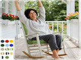 High Back Chairs Set of 2, Waterproof Outdoor Rocking Chair with Ties, Rocking Chair 65501631