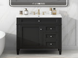 30'' Bathroom Vanity with Top Sink, Modern Bathroom Storage Cabinet with 2 Drawers and a Tip-out N710P250194B