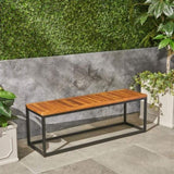 JECO INDUSTRIAL WOOD AND METAL BENCH 62622.00WTCBLK