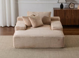 Oversized Chaise Lounge Chair Cozy Cloud Couch, Modern Plush Corduroy Upholstered Sleeper Sofa 19645752