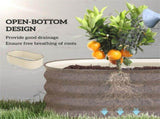 3.4' x 2' x 1' Raised Garden Bed Metal Planter Box with Safety Edging 29104311