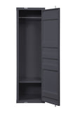 Gunmetal 1-Door Wardrobe with Container Lock B062P215412
