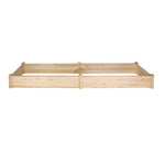 ZUN Raised Garden Bed Wooden Planter Box 2 Separate Planting Space W2181P154357