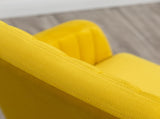 Tuchico Contemporary Velvet Upholstered Accent Chair, Yellow T2574P164265