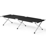 Portable Folding Camping Cot with Carrying Bag Army Black 23448879