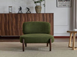 25.5" Modern Boucle Lounge Chair with Solid Wood Frame, Soft and Durable Boucle Upholstery, Perfect N767P256376G