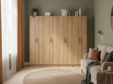 Modex Oak Multi-Purpose Utility Storage Cabinet B040P474698