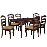 Transitional Contemporary Dark Walnut Finish Set of 2pc Dining Chairs Solid wood Kitchen Dining Room B011P143323
