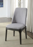 Madan Light Gray Linen & Gray Oak Finish Side Chair B2726P287846