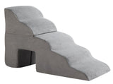 5 Step Pet Stairs for Dog,Cat Grey 07363262