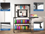 3D Printer Stand, Heavy Duty 3D Printer Table Stand with Filament Storage Rack, T-Shaped Spools 00837122
