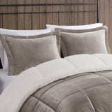 Full/Queen Plush to Sherpa Down Alternative Comforter Set B035100468