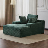 Oversized Chaise Lounge Chair Cozy Cloud Couch, Modern Plush Corduroy Upholstered Sleeper Sofa 74528186