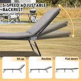 Folding Camping Cot for Adults, 5-Angle Adjustable Camping Cot Heavy Duty Outdoor Bed with Carry W3399P310387