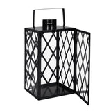 ZUN ANTON 18"H STAINLESS STEEL LANTERN 72189.00BLK