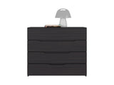 Aralia Drawer Dresser, Four Drawers, Superior Top, Black Wengue B097P474286