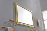 48" x 30" LED Bathroom Mirror with Aluminum Frame, Wall Mounted Vanity Mirror, Anti-Fog, Memory, 3 W928P333058