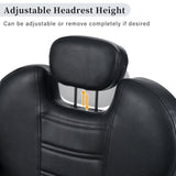 Classic Reclining barber Chair Salon Chair for Hair Stylist with Heavy Duty Hydraulic Pump, 360&deg WF318104BAA