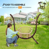 Wooden Hammock Stand Only, Sun Protection & Rain Resistant, Heavy Duty Premium Solid Wood Hammock 28138678