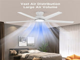 52 inch Ceiling Fans with Lights, Large Air Volume Ceiling Fans with Reversible Quiet DC Motor and 31264744