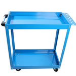 ZUN Tool Cart on Wheels, Heavy Duty Steel Utility Cart w/Lockable Wheels, 400 LBS Capacity Industrial 87731974