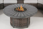 ZUN Living Source International 25 H x 52 W Propane Outdoor Fire Pit Table B120142323