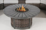 ZUN 25 H x 52 W Propane Outdoor Fire Pit Table B120142323