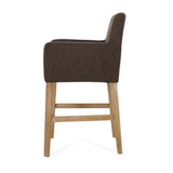 Upholstered 26 inch Counter Stool - Brown/Weathered Brown 71252.00BRN
