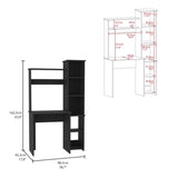 Versalles Writintg Desk, Two Superior Shelves, Five Cubbies -Black B20092001