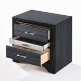 Contemporary Black Finish Storage Drawers Nightstand Wooden Bedroom Furniture 1pc B2741P321726