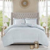 King/Cal King 3 Piece Cotton Floral Printed Reversible Duvet Cover Set B035129160