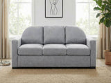 Modern 3-seater Sofa 84.7" Sofa Couch Upholstered Sofa with Curved Backrest for Living Room or Small N763P411268E