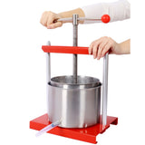 Fruit Wine Manual Press - 0.53 Gallon Stainless Steel Barrels Press Machine for Juice, 82467824