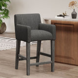 Upholstered 26 inch Counter Stool - Charcoal/Gray 71252.00CHAR