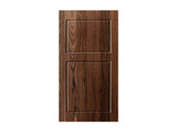 Modern 2-Panel 36 in. x 96 in. Wood Dark Walnut Barn Sliding Door With Hardware kit T3910P408763