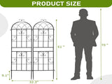 2 Pack 16" x 61" Rustproof Iron Garden Trellis 96760539