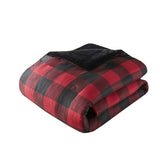 Full/Queen Faux Wool to Faux Fur Down Alternative Comforter Set B035100725