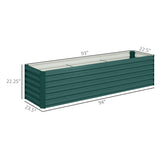 Raised Garden Bed/Garden Bed Galvanized Planter 00928453