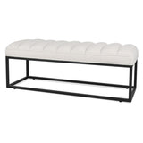 Metal Base Upholstered Bench for Bedroom for Entryway W68049948