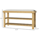 ZUN Shoe Bench with Storage Cabinets （Prohibited by WalMart） 15987582