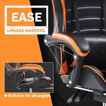 ZUN Gaming Computer Chair with Wheels, Adjustable Height Pu Leather Gamer Chair Office Desk 87665852