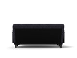 Grey 2 seater sofa sleeper with recline fuction W570P195340
