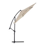 ZUN 10ft Cantilever Patio Umbrella, Offset Hanging Outdoor Table Umbrella with Tilt Crank, 6 Sturdy 19848697