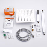 Shower System Shower Faucet Combo Set Wall Mounted with 10" Rainfall Shower Head and handheld shower 97604753